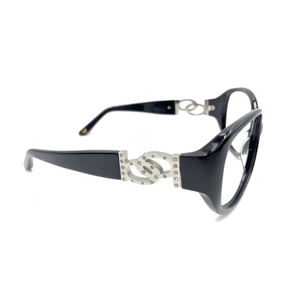 BB Black Silver Butterfly Oval Sunglasses Frames Designer Fashion Women Men - Picture 4 of 12